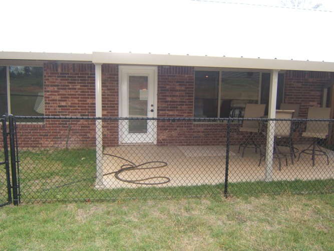 View from back fence on Patio